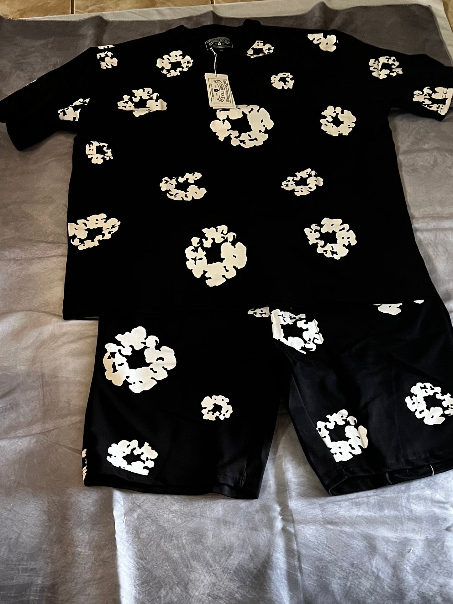 Denim Tears Shirt & Short Combo – Multiple Colors (Sizes S–4XL)