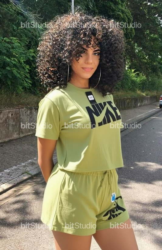 Light Green T-shirt & Short Combo
