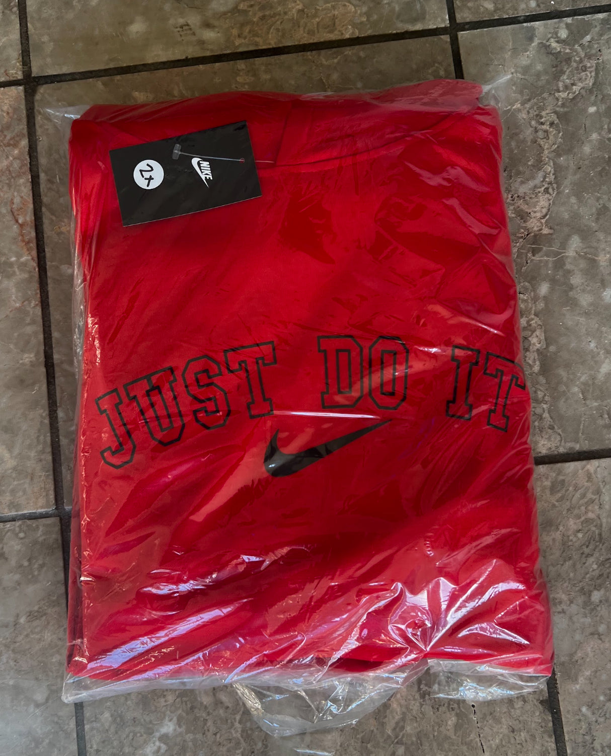 Red Just Do It Sweatshirt