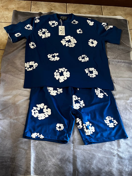 Denim Tears Shirt & Short Combo – Multiple Colors (Sizes S–4XL)