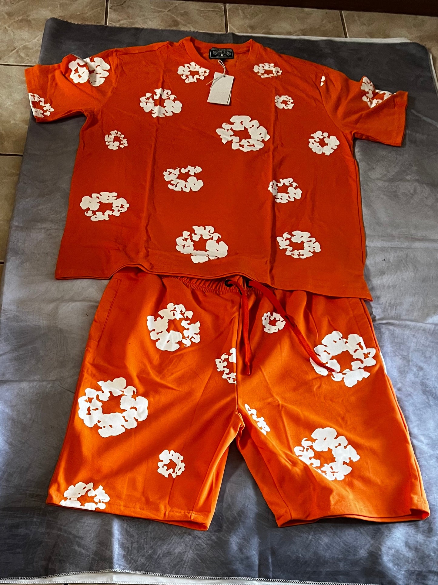 Denim Tears Shirt & Short Combo – Multiple Colors (Sizes S–4XL)