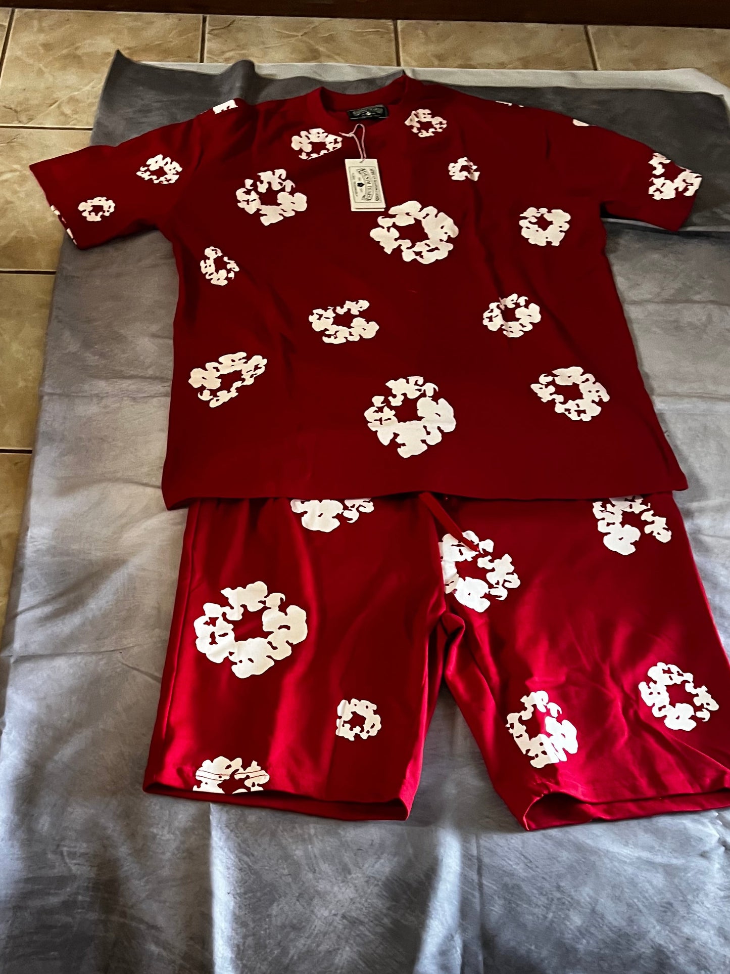 Denim Tears Shirt & Short Combo – Multiple Colors (Sizes S–4XL)