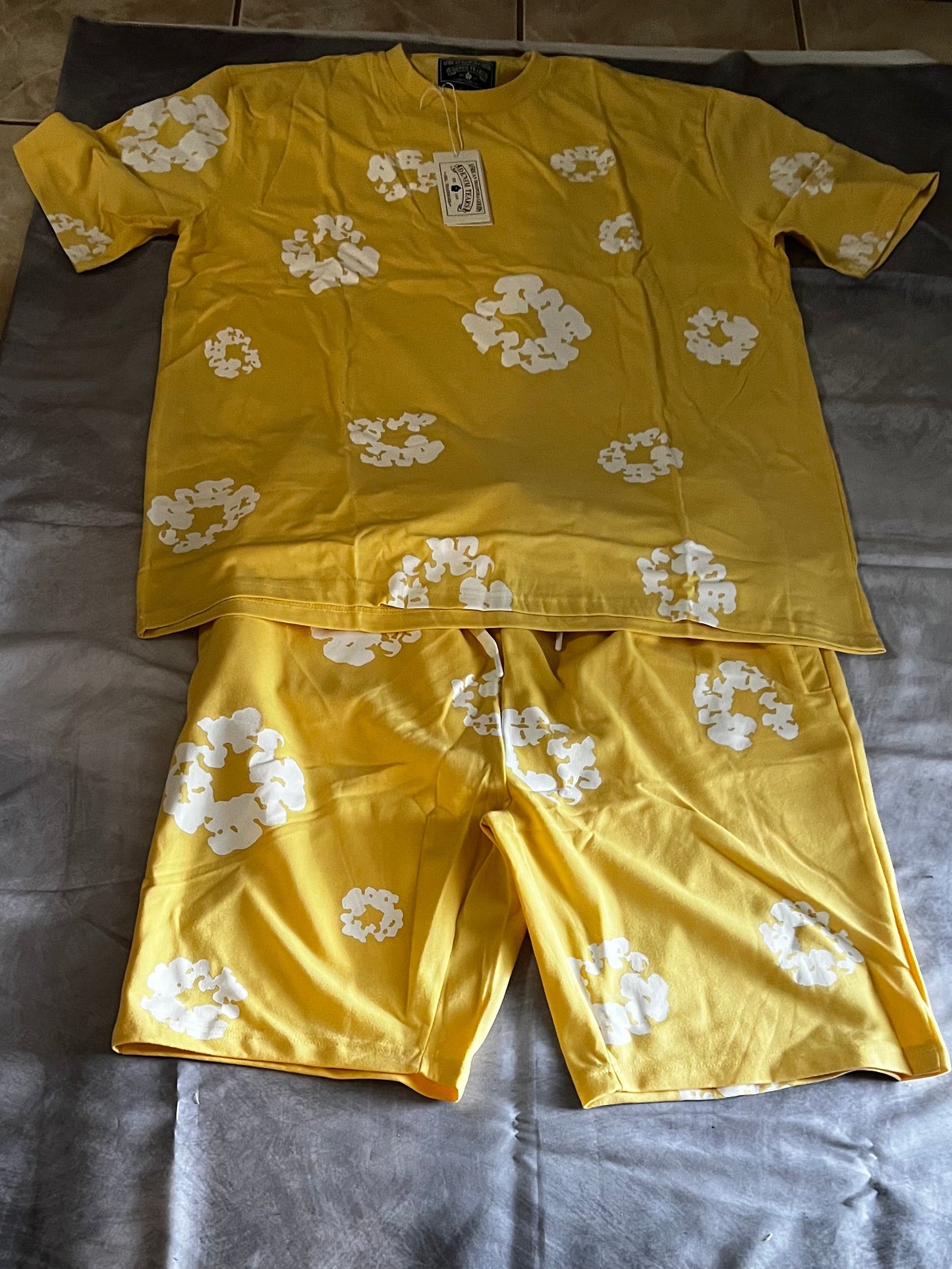 Denim Tears Shirt & Short Combo – Multiple Colors (Sizes S–4XL)